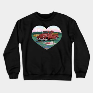 Love My Little Red Truck Crewneck Sweatshirt